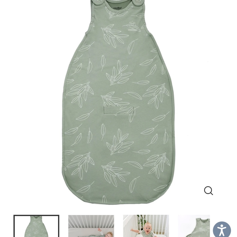 4 Season® Ultimate Baby Sleep Bag, Merino Wool & Organic Cotton, Sage